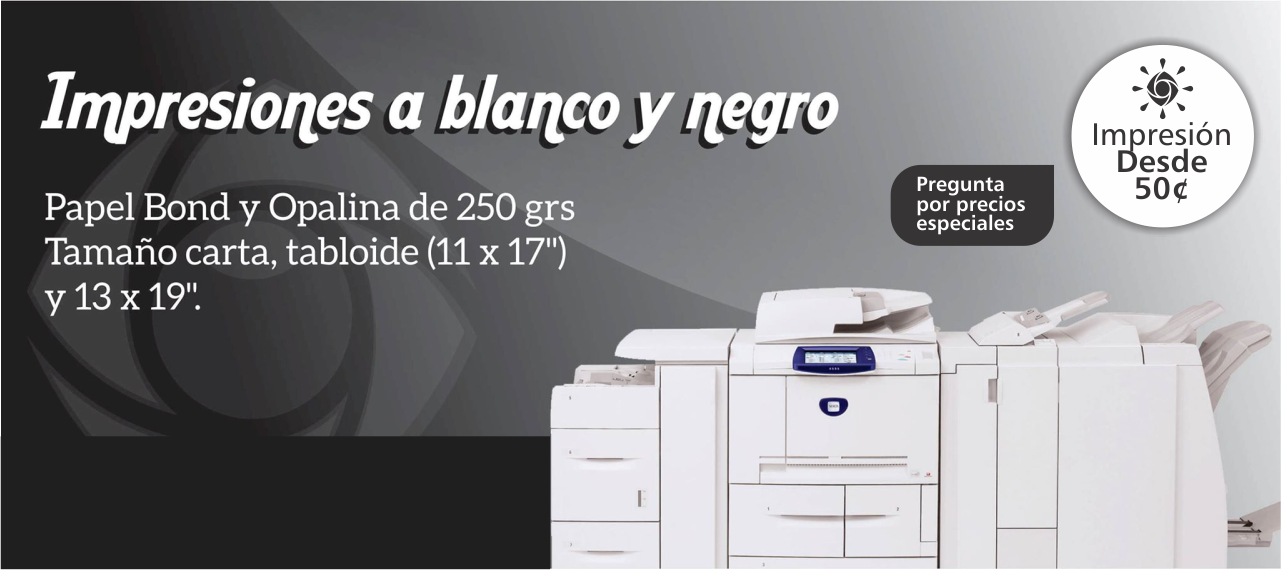 Imprenta Baltazar impresión blanco y negro 